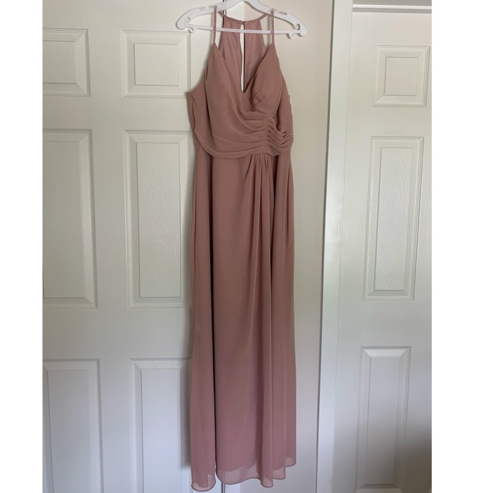 BARI JAY BRIDESMAIDS BC-1823-S. Size 14. Color Deco Blush.
